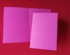 5 stk. Pink farvede karton kort. Foldet 10,5 cm x 15 cm.